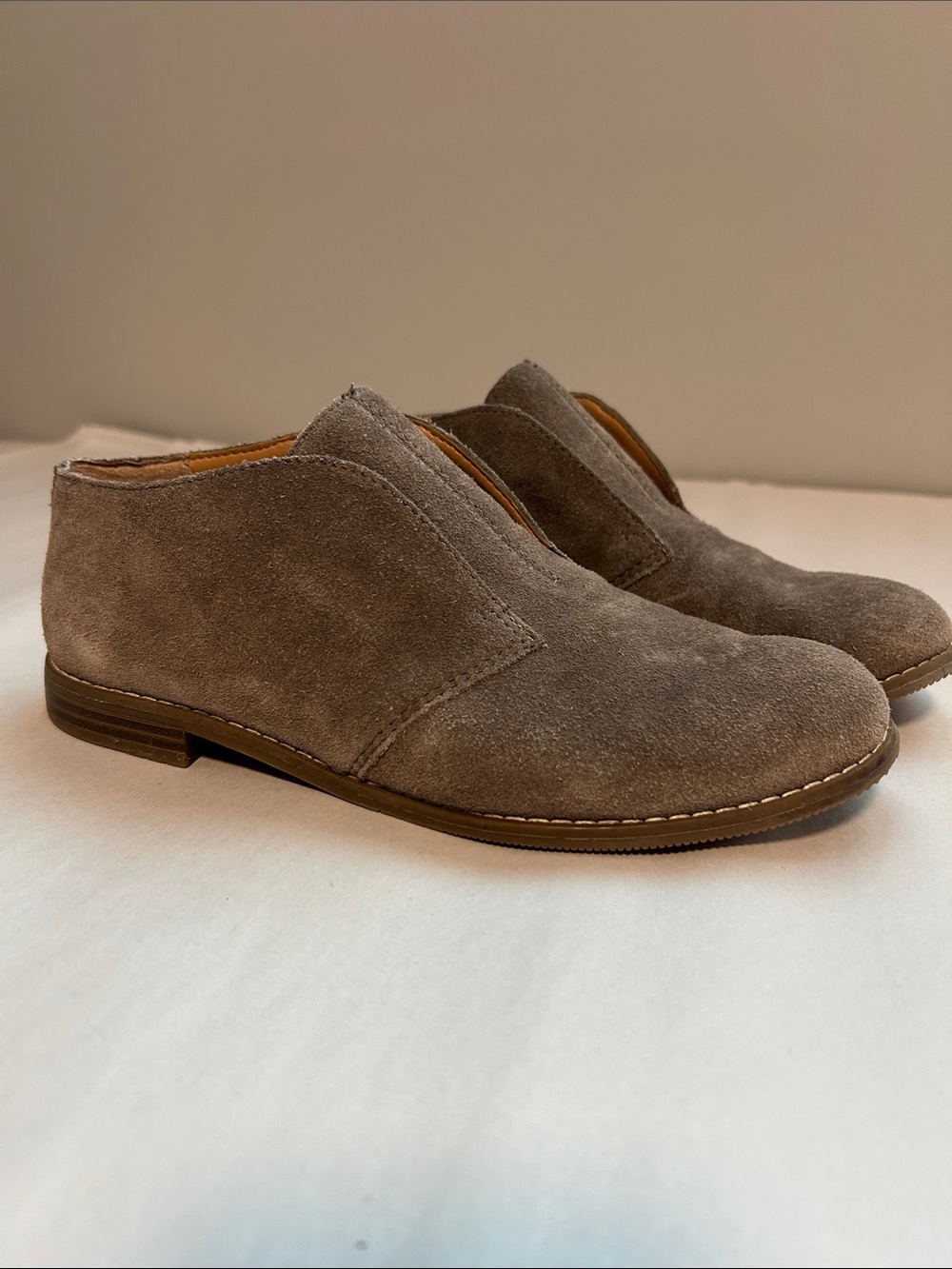 Franco Sarto Pieta Suede Leather Oxford Loafer Shoes